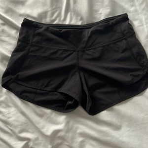 Lululemon speed up low rise lines short 2.5” black